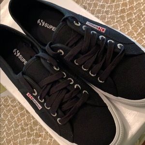 Superga black and white sneakers